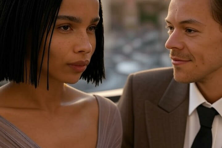 Zoe Kravitz spotted with harry styles in rome news image